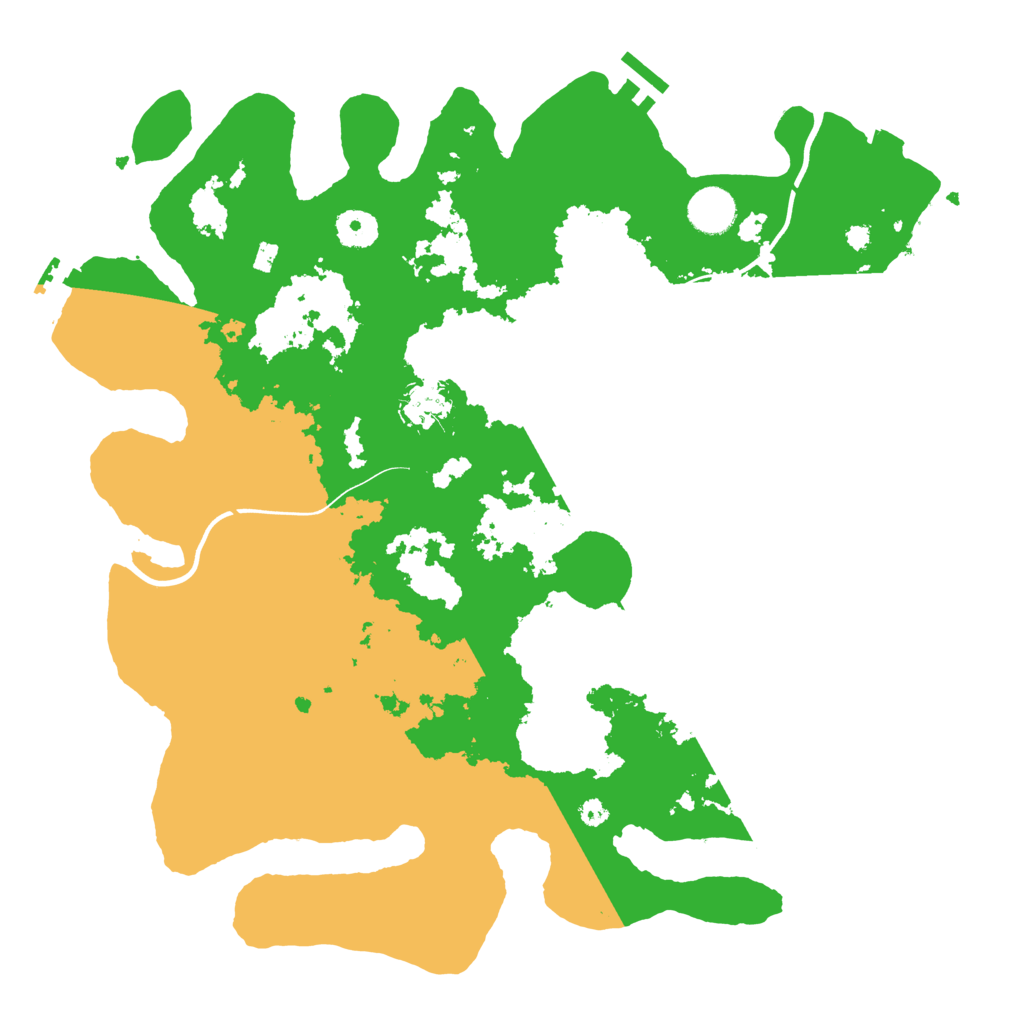 Biome Rust Map: Procedural Map, Size: 3800, Seed: 436203649