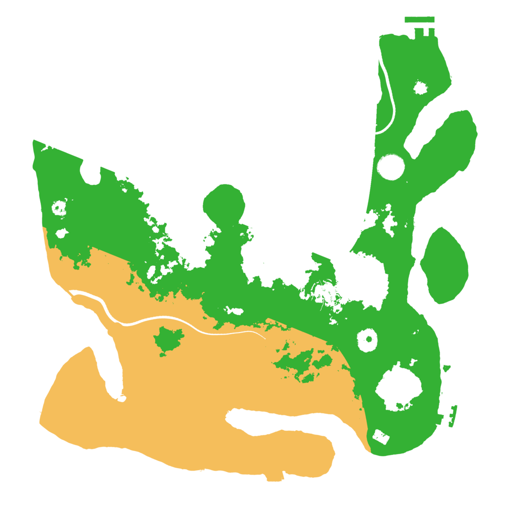 Biome Rust Map: Procedural Map, Size: 3500, Seed: 948660537
