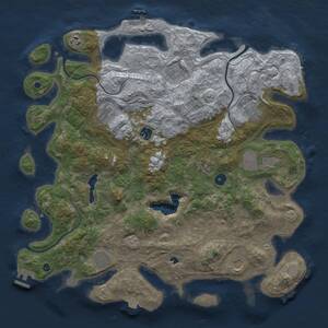 Thumbnail Rust Map: Procedural Map, Size: 4250, Seed: 1659812733, 16 Monuments