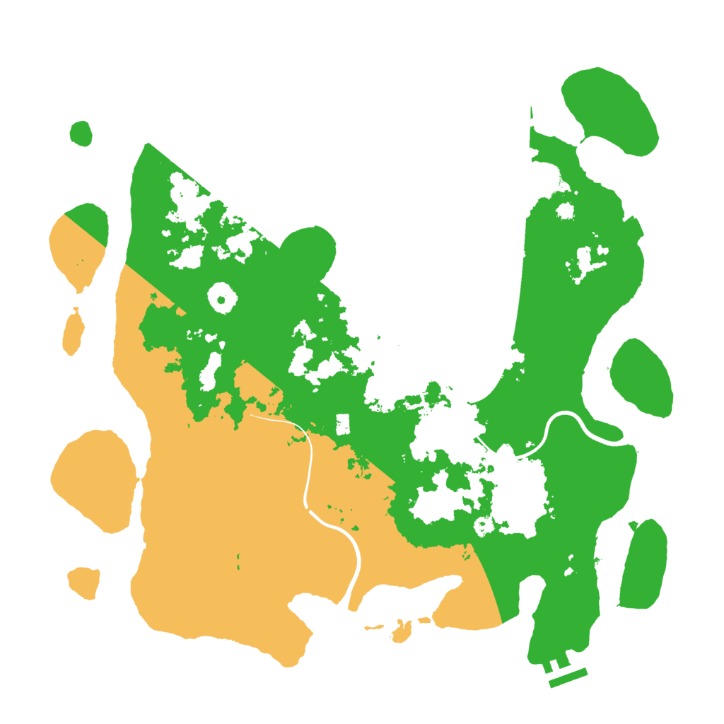 Biome Rust Map: Procedural Map, Size: 3700, Seed: 236539343