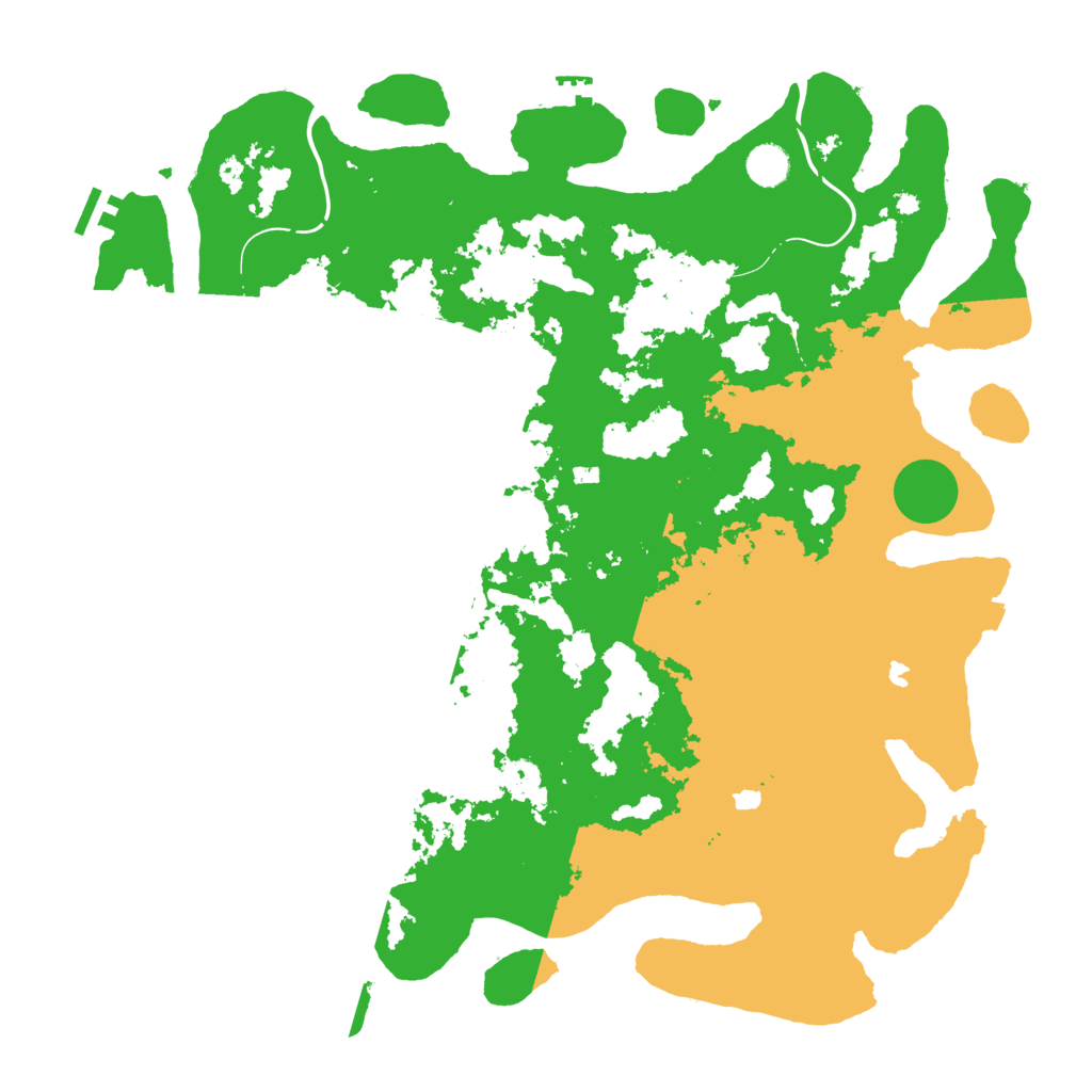 Biome Rust Map: Procedural Map, Size: 4500, Seed: 23385408