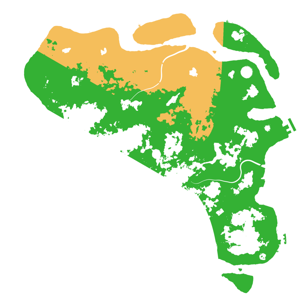 Biome Rust Map: Procedural Map, Size: 4500, Seed: 328614135