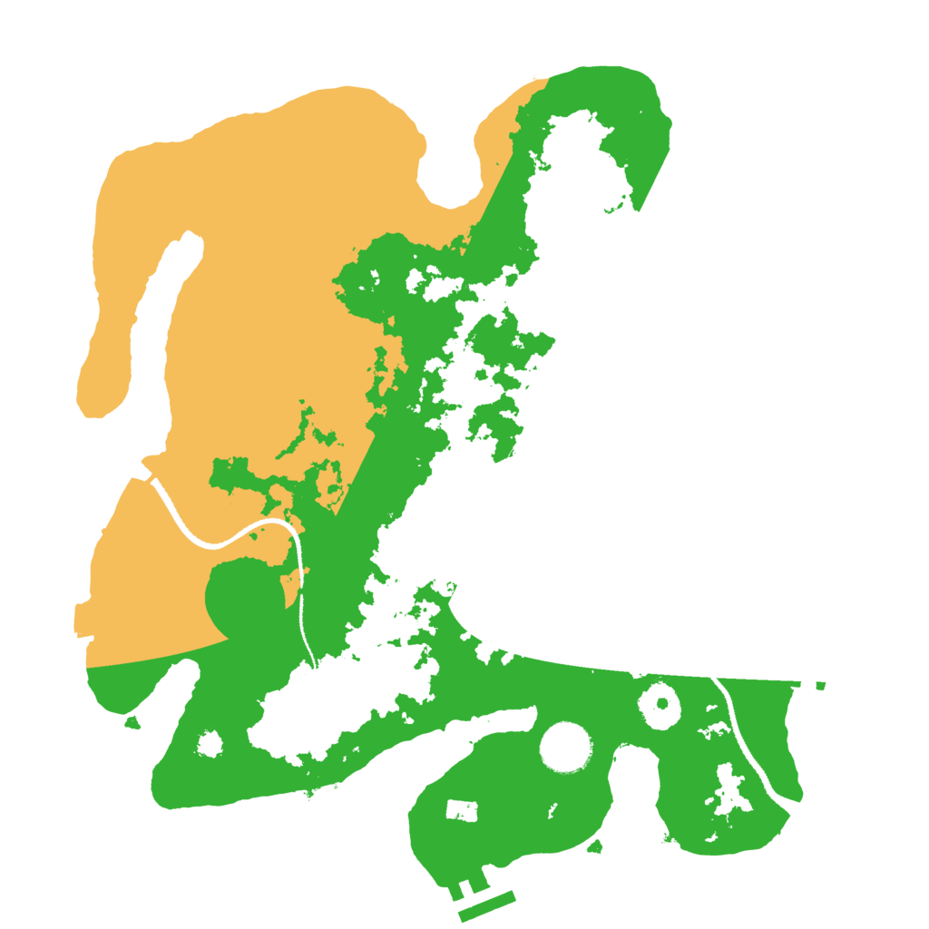 Biome Rust Map: Procedural Map, Size: 3200, Seed: 861951040