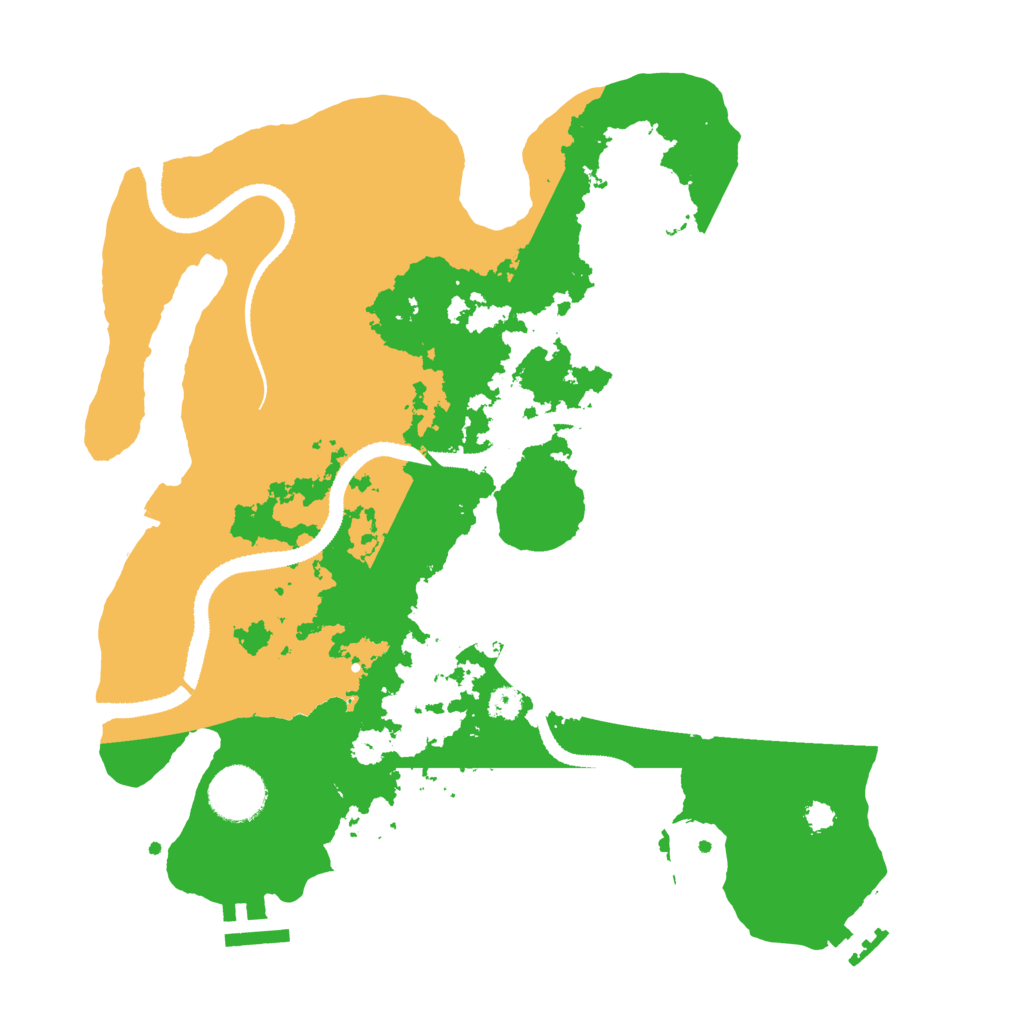 Biome Rust Map: Procedural Map, Size: 3200, Seed: 861951040