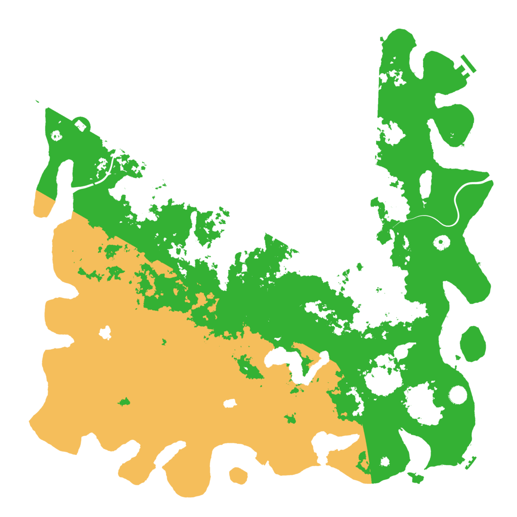 Biome Rust Map: Procedural Map, Size: 5000, Seed: 1292857420