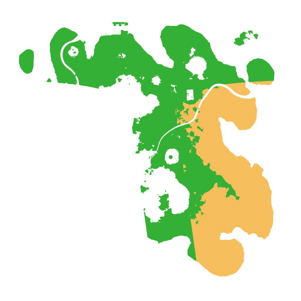 Biome Rust Map: Procedural Map, Size: 3000, Seed: 1293380135