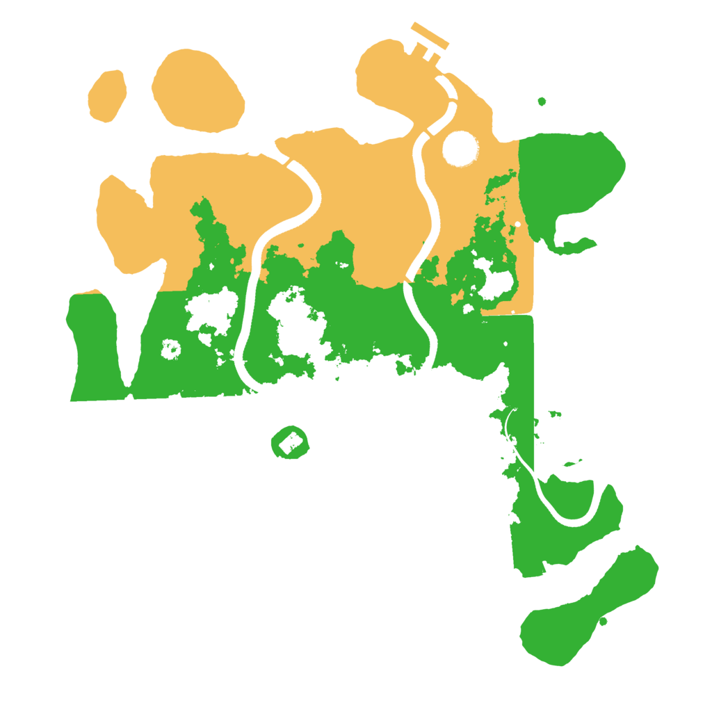 Biome Rust Map: Procedural Map, Size: 3500, Seed: 1112392491