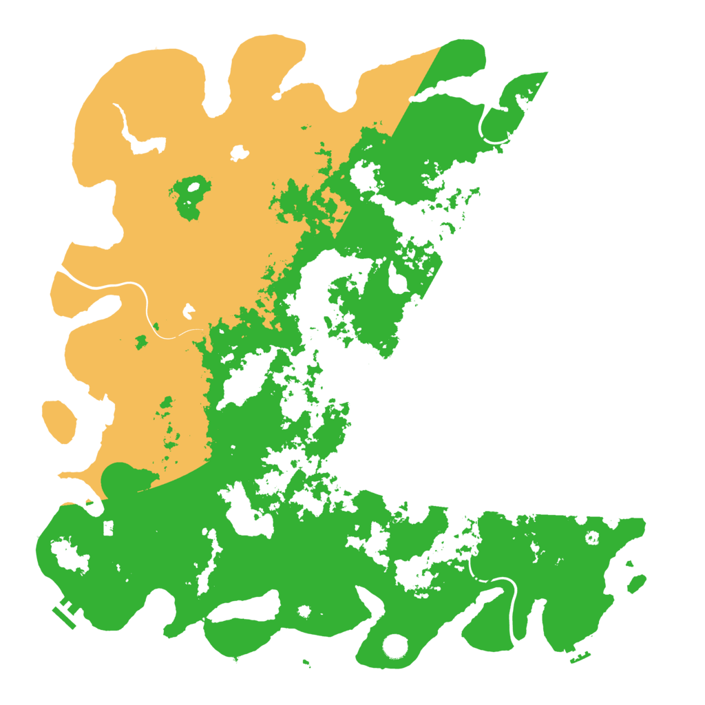 Biome Rust Map: Procedural Map, Size: 5000, Seed: 7253