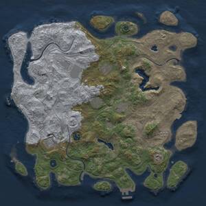 Thumbnail Rust Map: Procedural Map, Size: 4250, Seed: 2159867, 14 Monuments