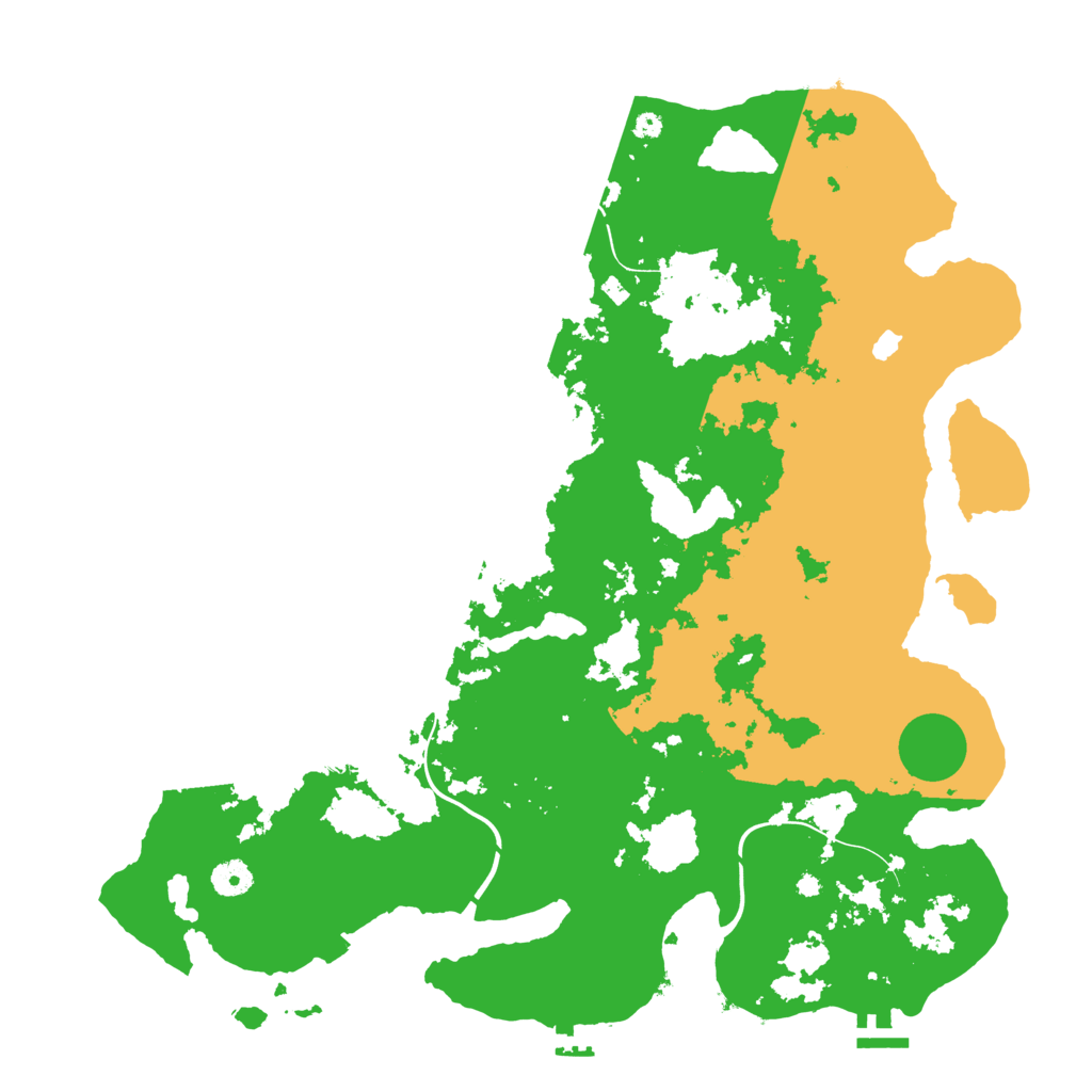 Biome Rust Map: Procedural Map, Size: 4250, Seed: 1388401049