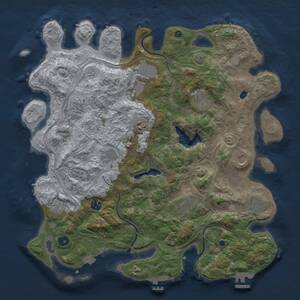 Thumbnail Rust Map: Procedural Map, Size: 4250, Seed: 1388401049, 17 Monuments