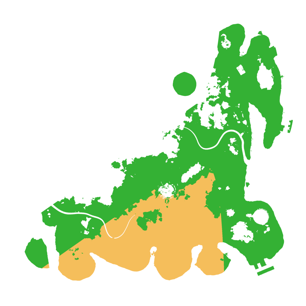 Biome Rust Map: Procedural Map, Size: 3500, Seed: 17433226