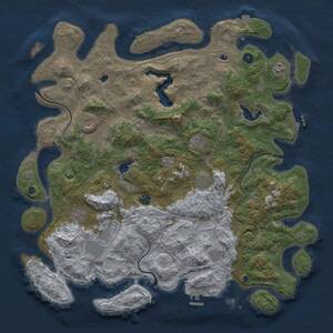 Thumbnail Rust Map: Procedural Map, Size: 4800, Seed: 1645755900, 15 Monuments