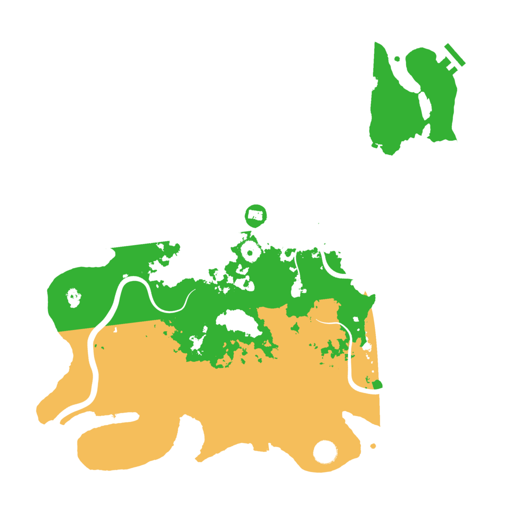 Biome Rust Map: Procedural Map, Size: 3840, Seed: 211108