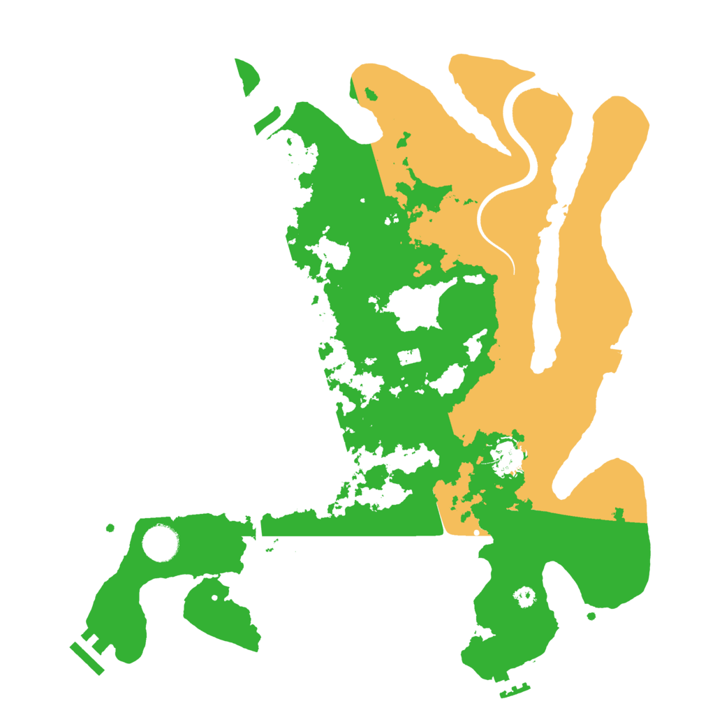 Biome Rust Map: Procedural Map, Size: 3500, Seed: 1914120508