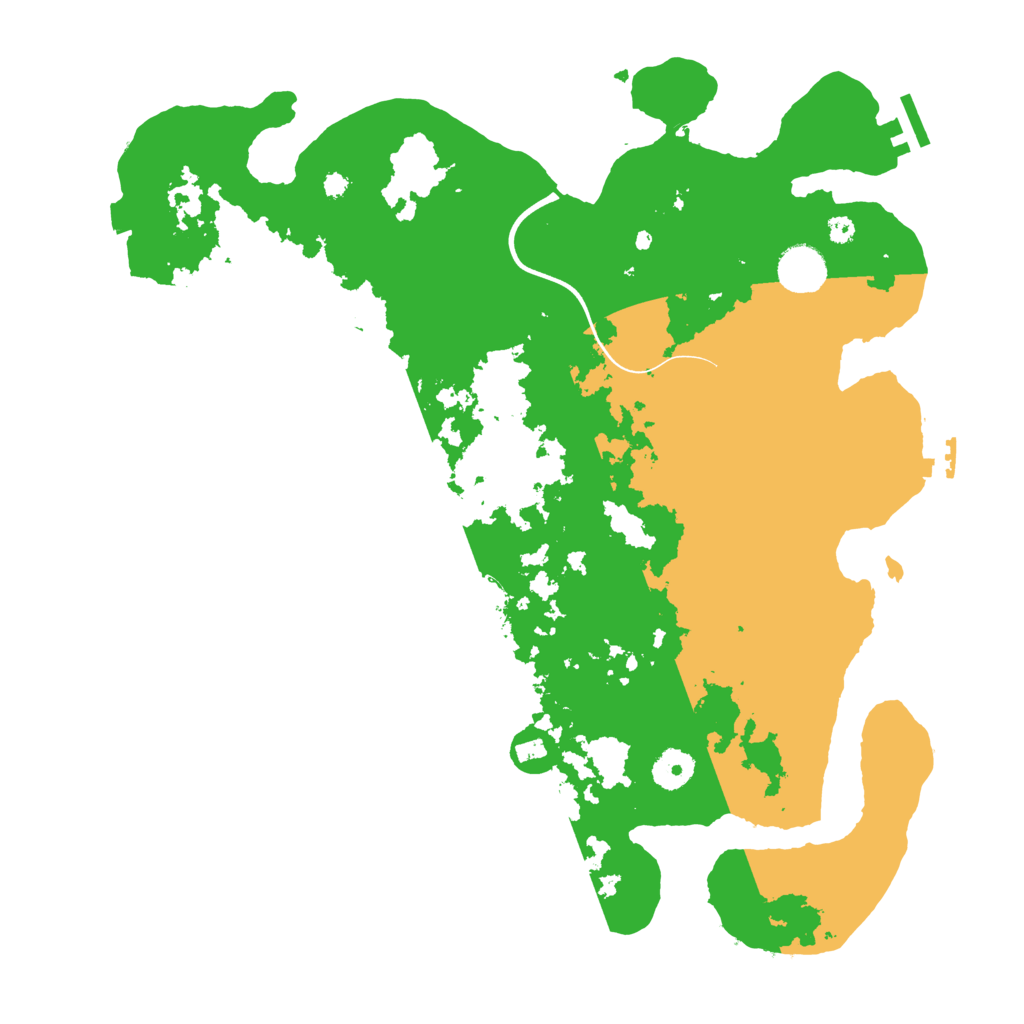 Biome Rust Map: Procedural Map, Size: 3800, Seed: 53875235