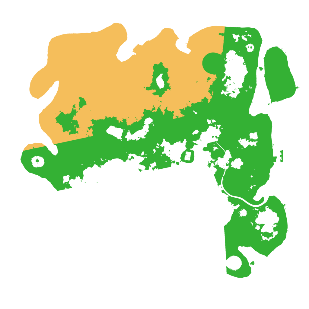 Biome Rust Map: Procedural Map, Size: 3800, Seed: 23186