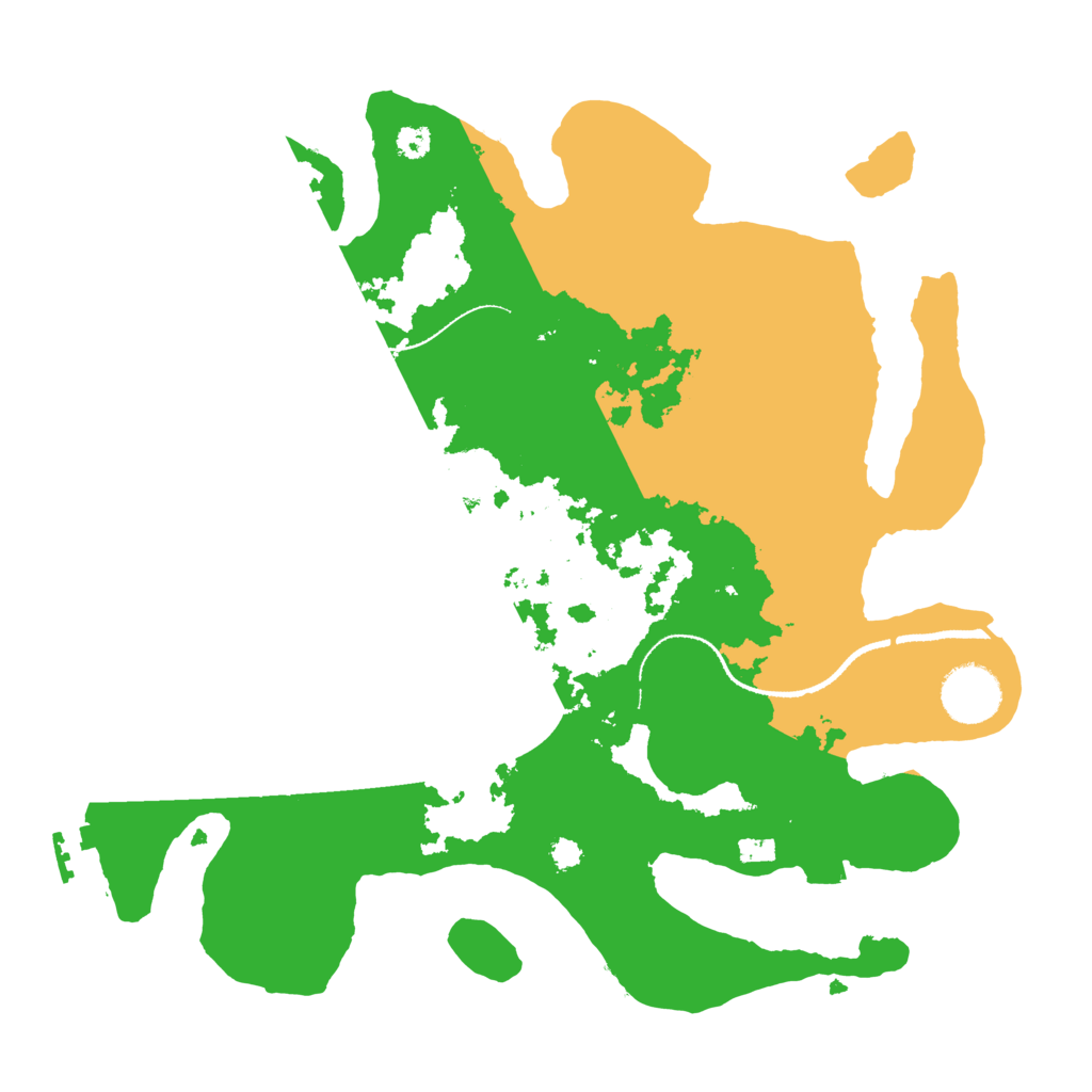 Biome Rust Map: Procedural Map, Size: 3250, Seed: 4145863