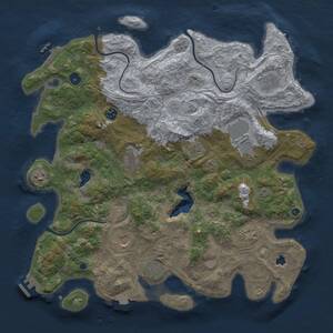 Thumbnail Rust Map: Procedural Map, Size: 4250, Seed: 875604850, 16 Monuments