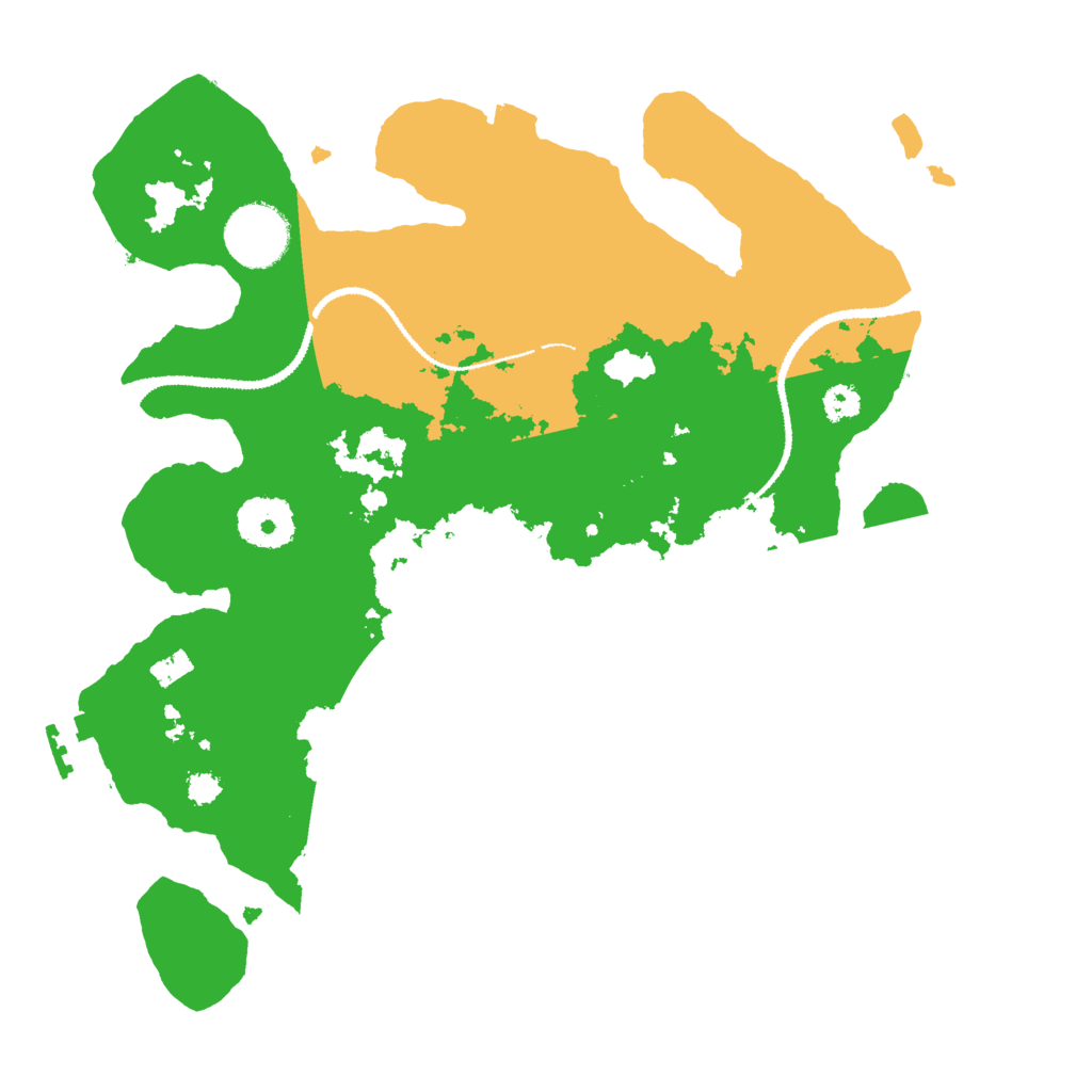 Biome Rust Map: Procedural Map, Size: 3000, Seed: 516817798