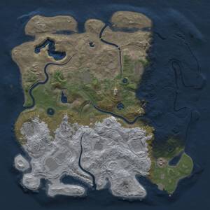 Thumbnail Rust Map: Procedural Map, Size: 4250, Seed: 1391675961, 16 Monuments