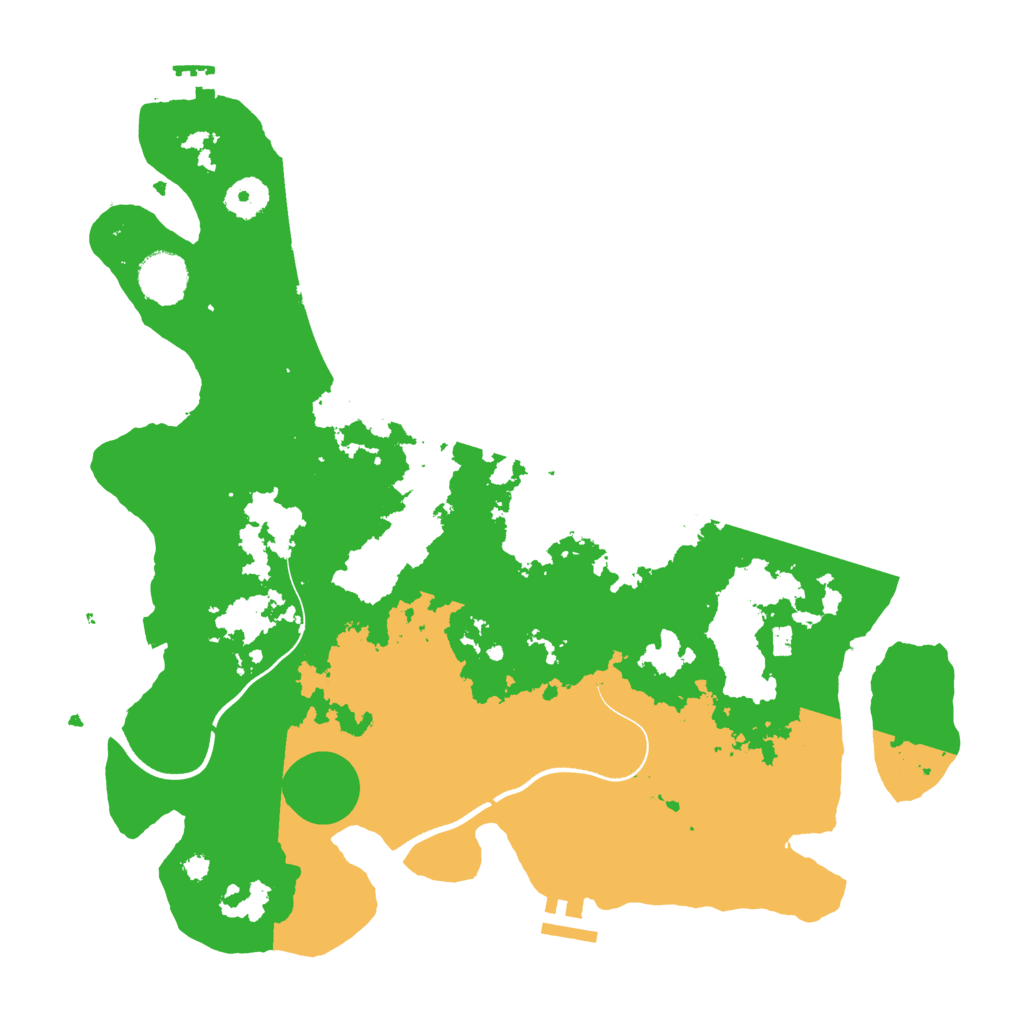 Biome Rust Map: Procedural Map, Size: 3700, Seed: 97834567