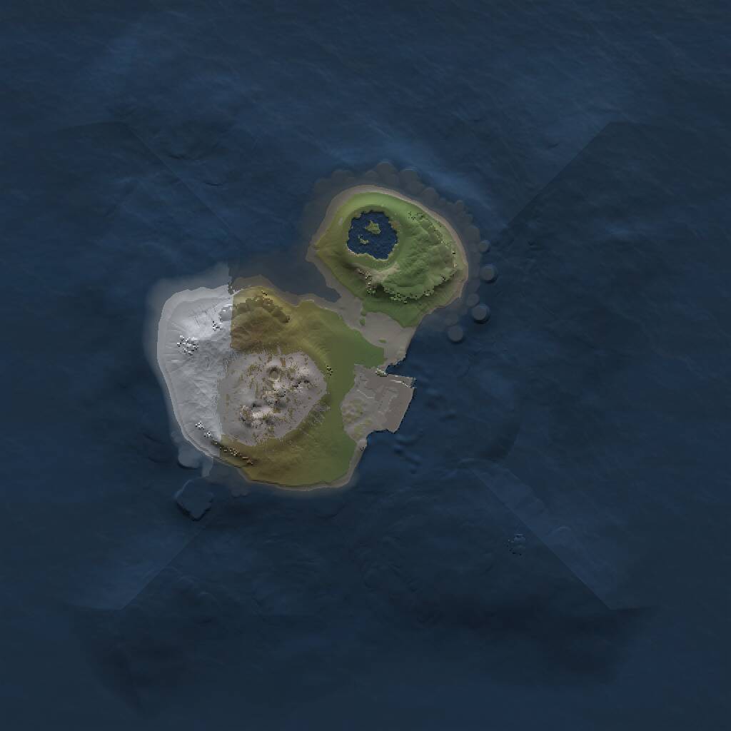 Rust Map: Procedural Map, Size: 1500, Seed: 1250815310, 1 Monuments