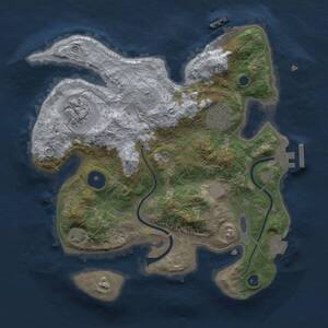 Thumbnail Rust Map: Procedural Map, Size: 2800, Seed: 52527612, 8 Monuments