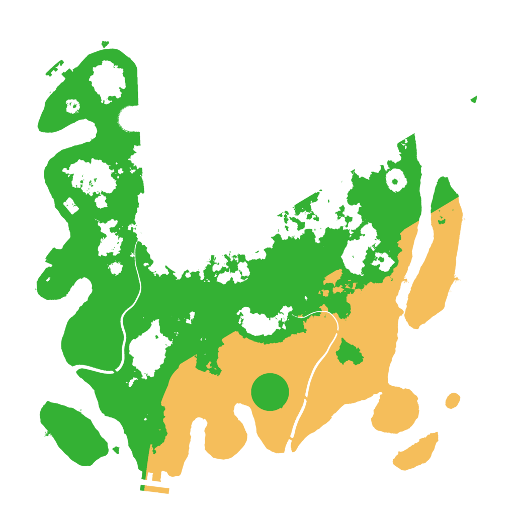 Biome Rust Map: Procedural Map, Size: 3600, Seed: 20911