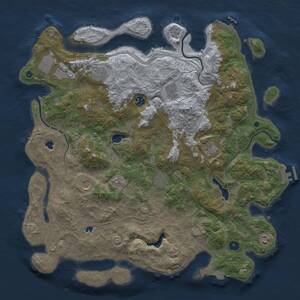 Thumbnail Rust Map: Procedural Map, Size: 4500, Seed: 701267160, 15 Monuments