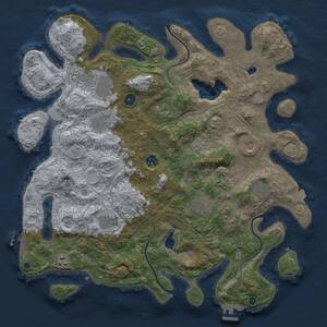 Thumbnail Rust Map: Procedural Map, Size: 4250, Seed: 774477, 16 Monuments