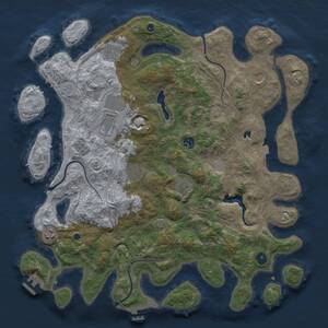 Thumbnail Rust Map: Procedural Map, Size: 4250, Seed: 1074210206, 14 Monuments