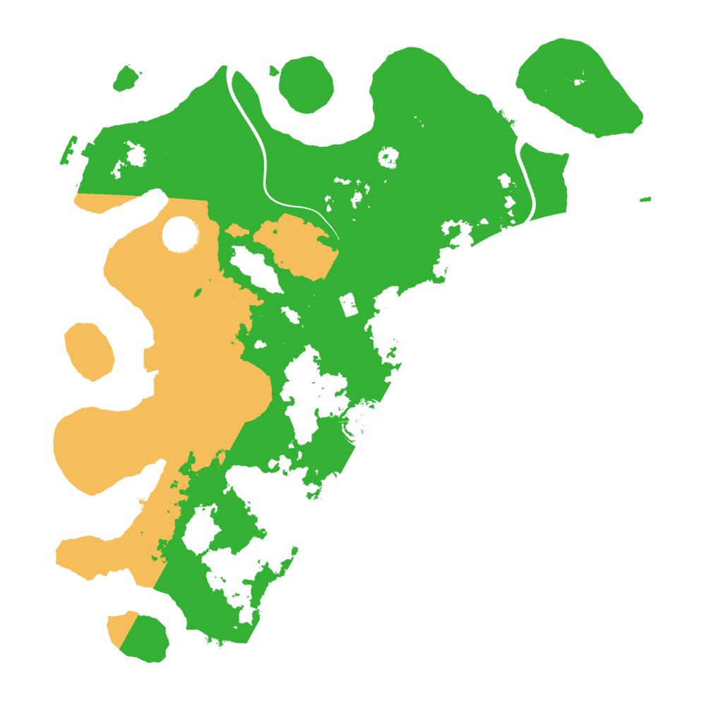 Biome Rust Map: Procedural Map, Size: 3500, Seed: 480398241