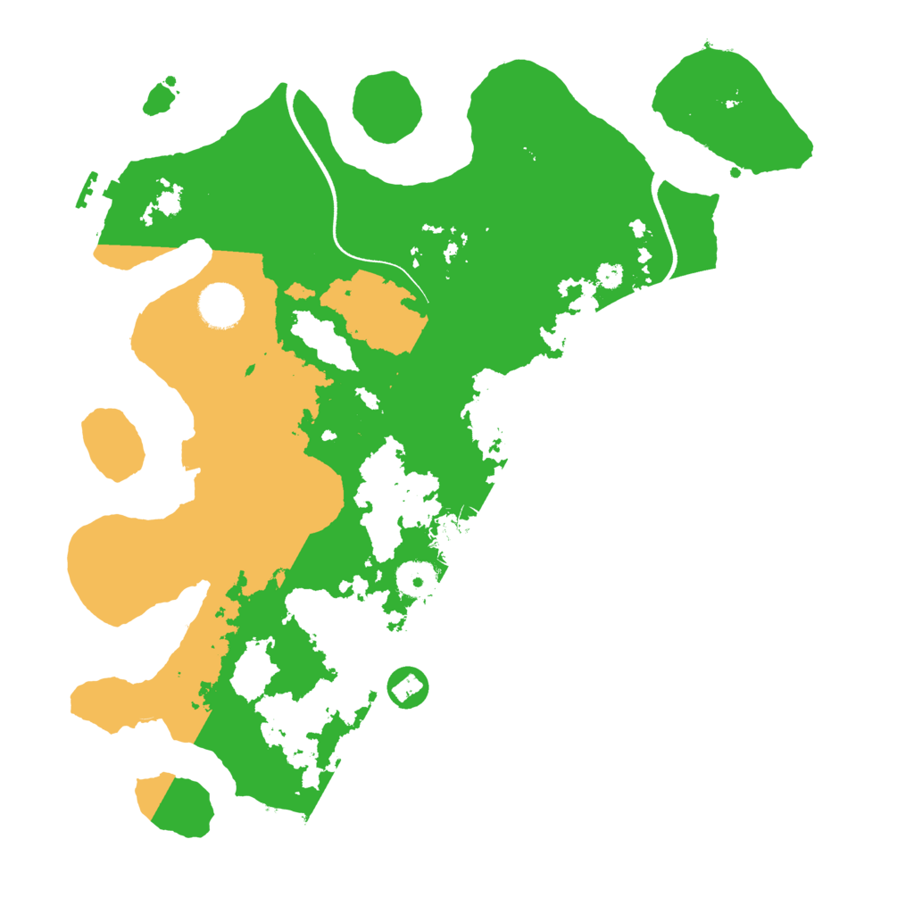 Biome Rust Map: Procedural Map, Size: 3500, Seed: 480398241