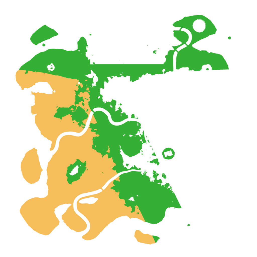 Biome Rust Map: Procedural Map, Size: 3500, Seed: 378402056