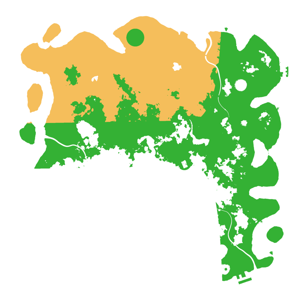 Biome Rust Map: Procedural Map, Size: 4500, Seed: 1431780646