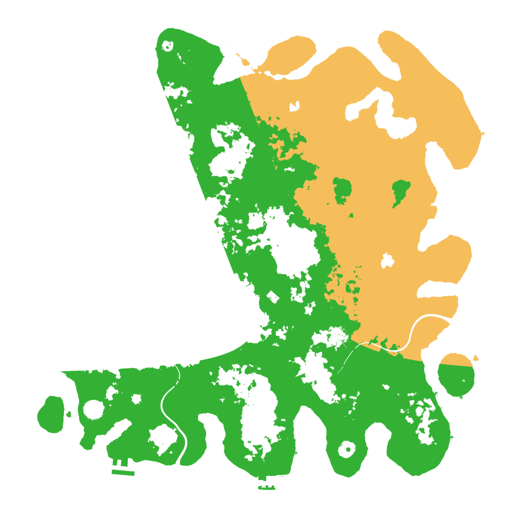 Biome Rust Map: Procedural Map, Size: 4500, Seed: 553852365