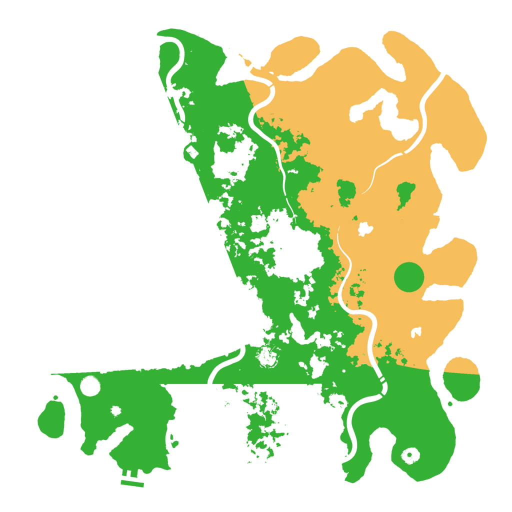 Biome Rust Map: Procedural Map, Size: 4500, Seed: 553852365