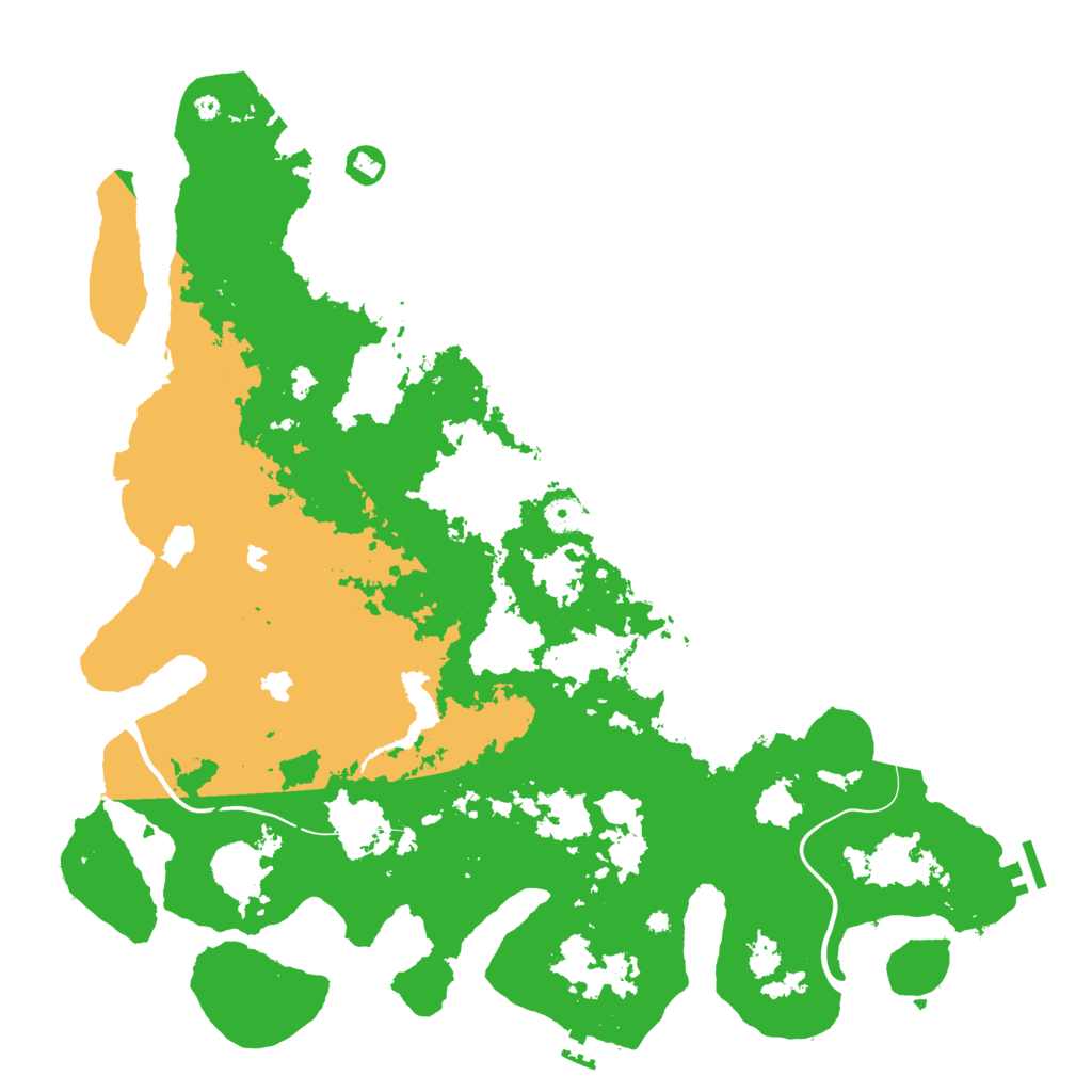 Biome Rust Map: Procedural Map, Size: 4500, Seed: 1281882755