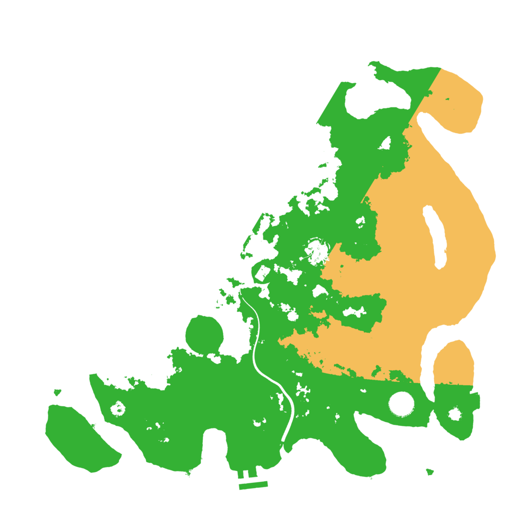 Biome Rust Map: Procedural Map, Size: 3700, Seed: 1607239562