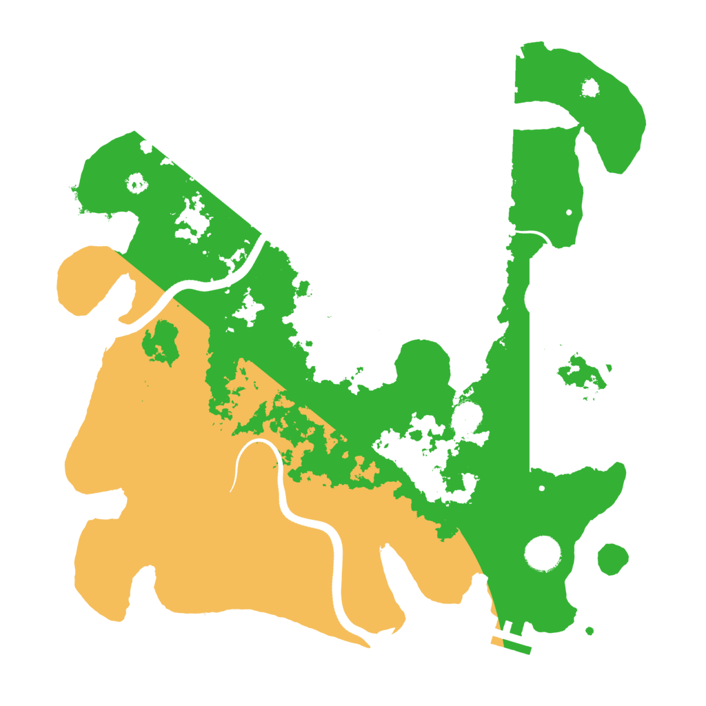 Biome Rust Map: Procedural Map, Size: 3500, Seed: 2023542718