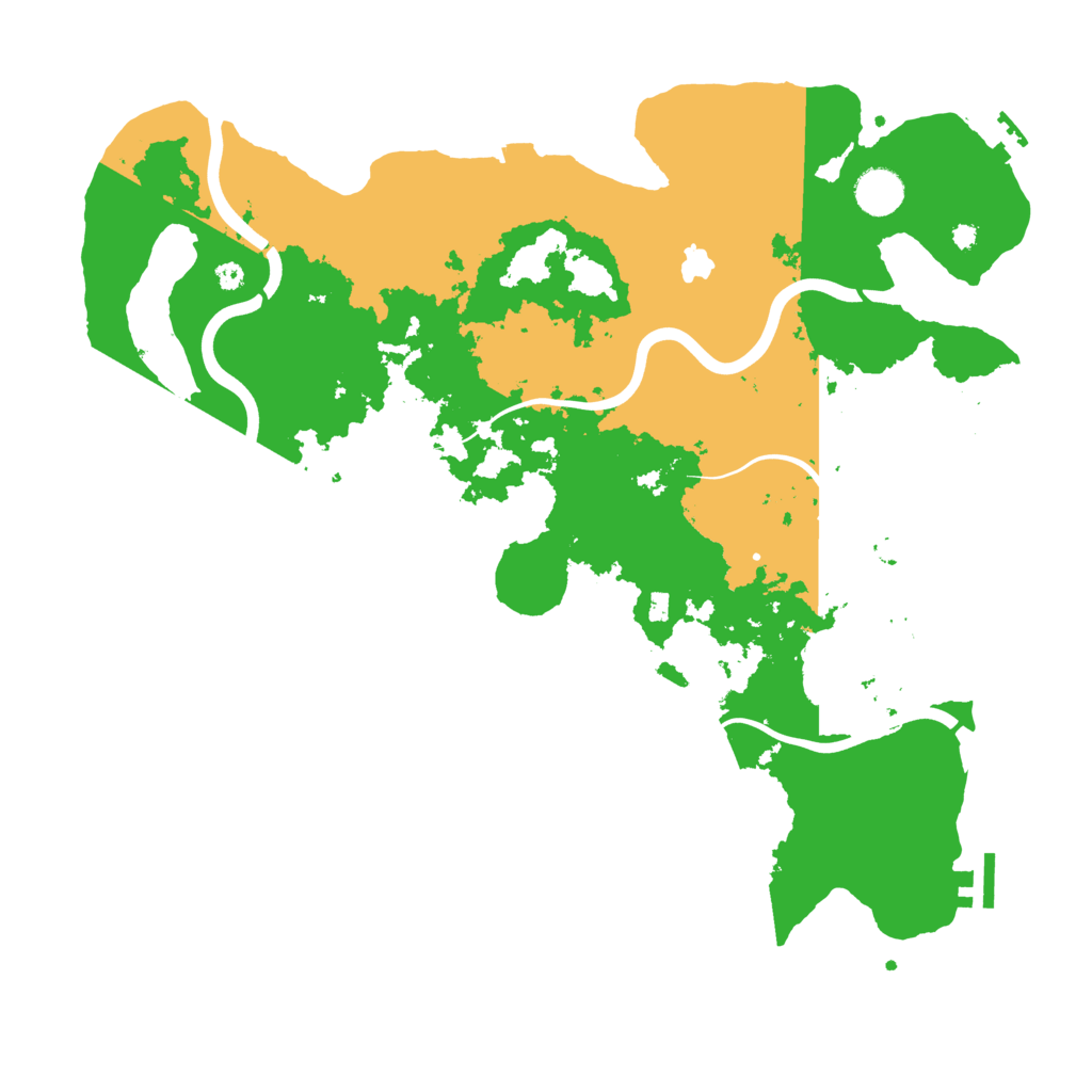 Biome Rust Map: Procedural Map, Size: 4000, Seed: 434299581