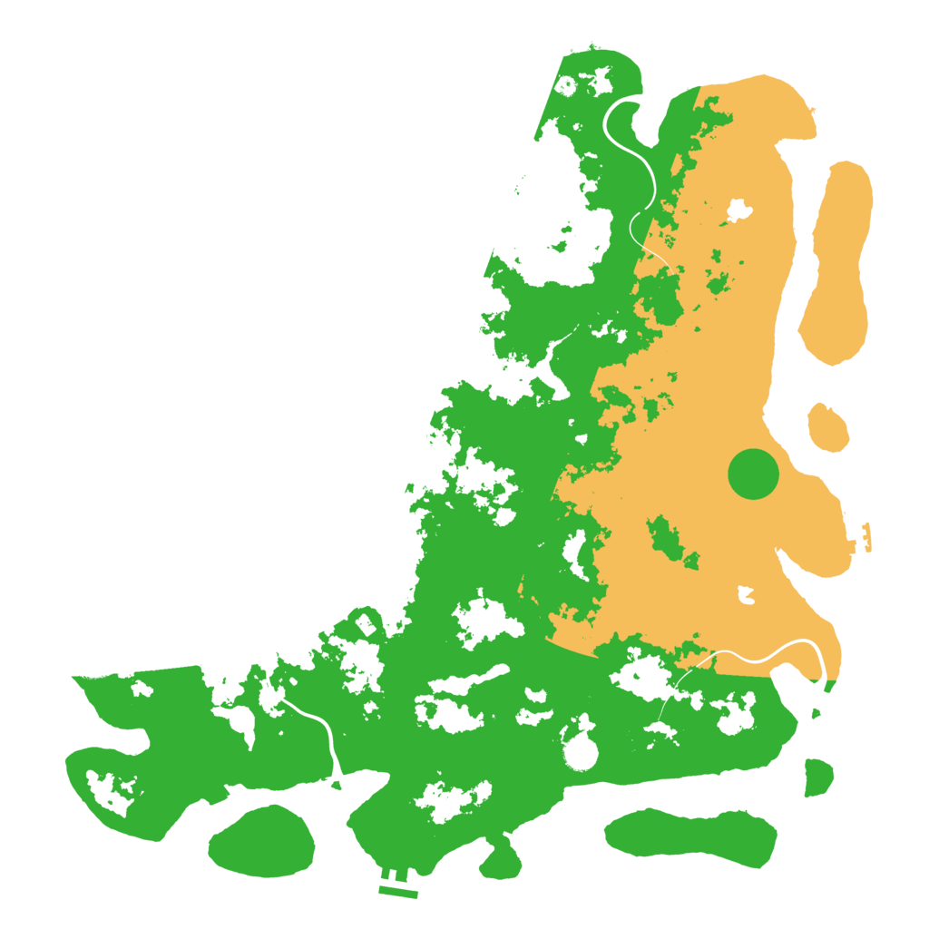 Biome Rust Map: Procedural Map, Size: 4800, Seed: 12