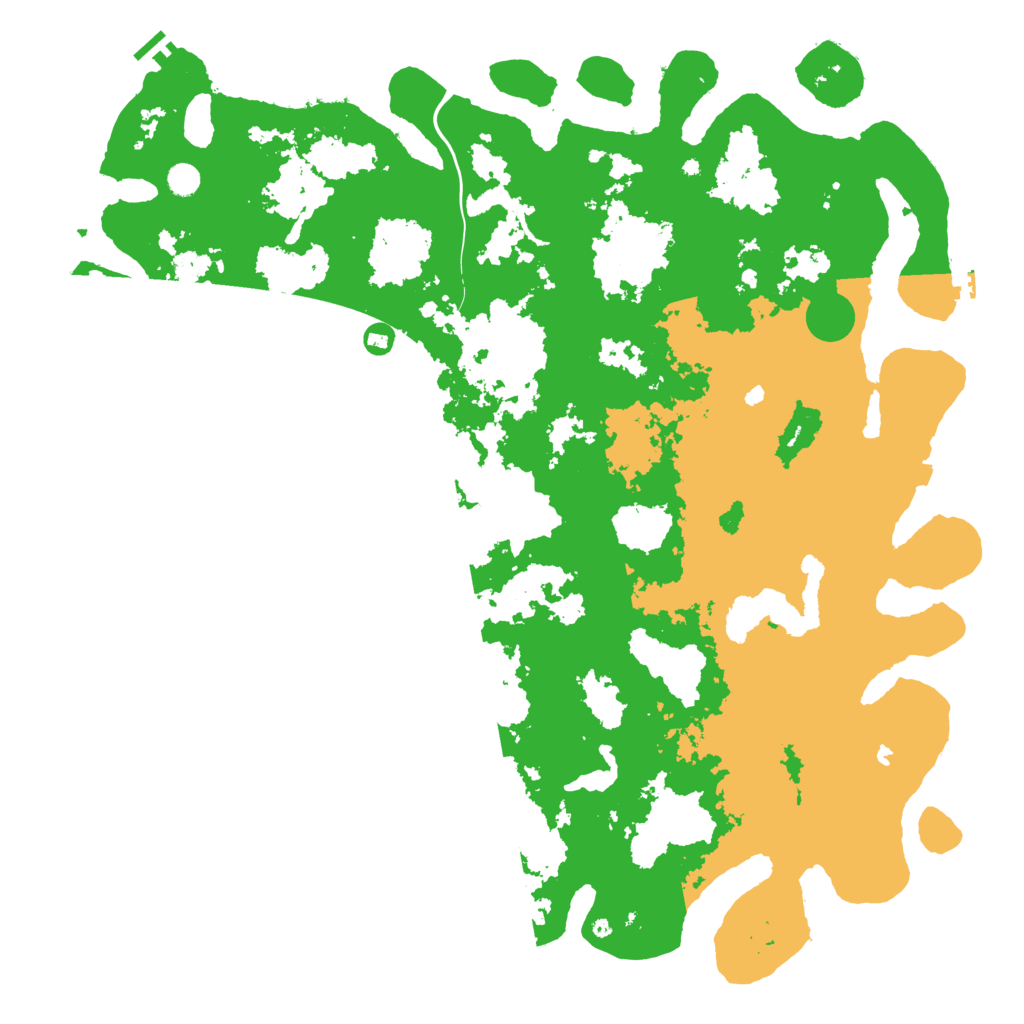 Biome Rust Map: Procedural Map, Size: 5500, Seed: 1234657