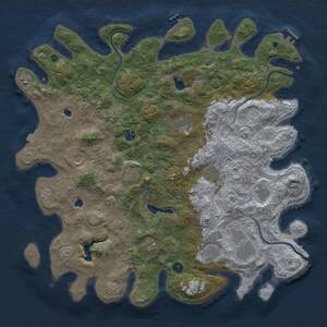 Thumbnail Rust Map: Procedural Map, Size: 4750, Seed: 237751058, 17 Monuments