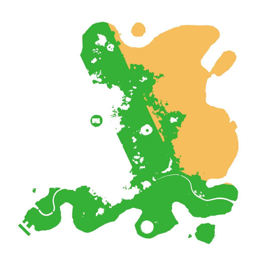 Biome Rust Map: Procedural Map, Size: 3500, Seed: 1360705210