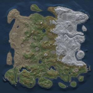Thumbnail Rust Map: Procedural Map, Size: 4250, Seed: 513099074, 15 Monuments