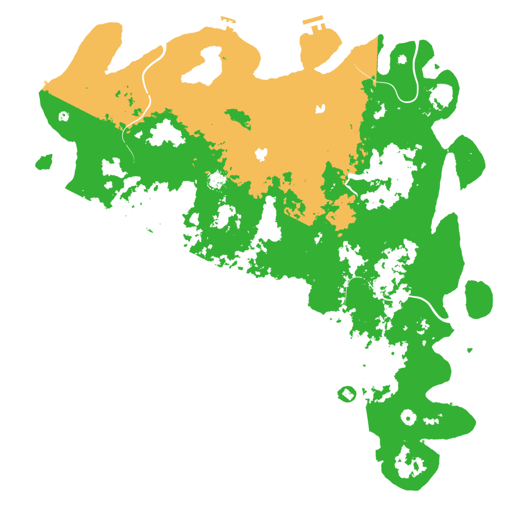 Biome Rust Map: Procedural Map, Size: 5000, Seed: 56871127