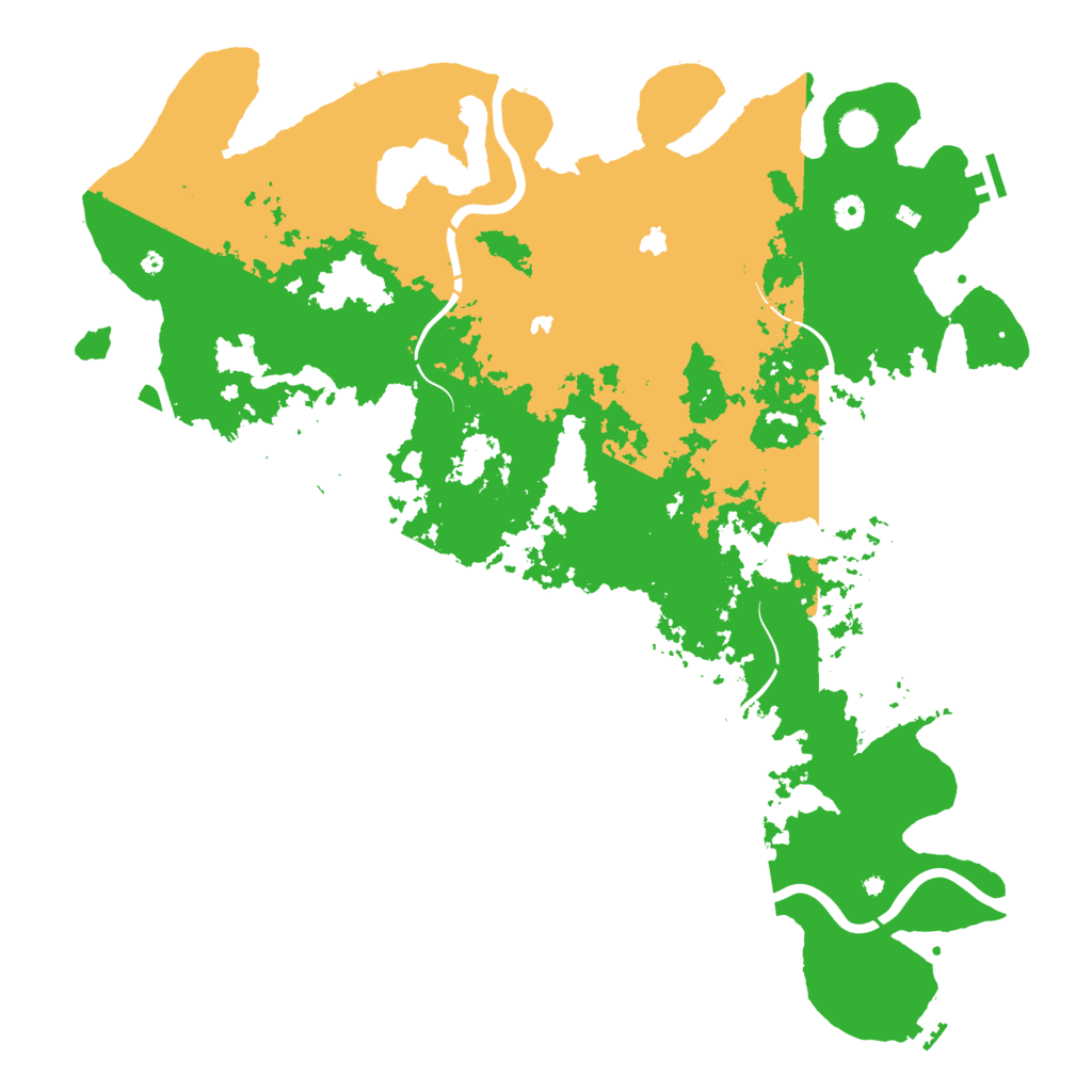 Biome Rust Map: Procedural Map, Size: 5000, Seed: 56871127