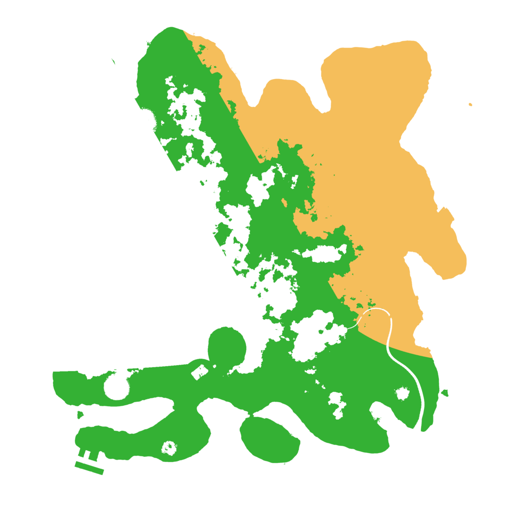 Biome Rust Map: Procedural Map, Size: 3500, Seed: 1078621543